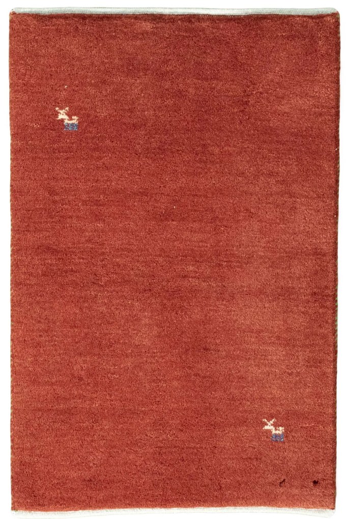 Gabbeh Tappeto 60x90 Rosso (Iran) Annodato A Mano