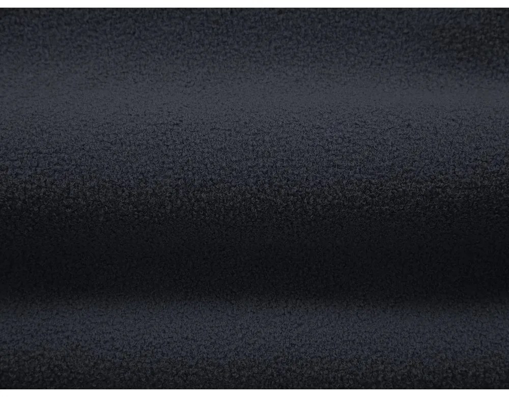 Poltrona bouclé blu scuro Chuck - Micadoni Home