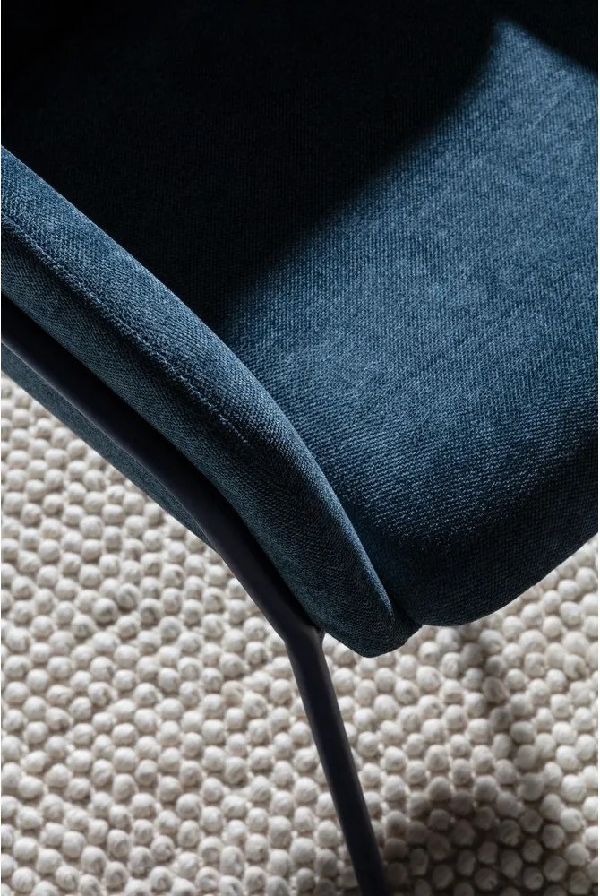 Set di sedie da pranzo blu in imbottito 2 pz Aslin – MOME