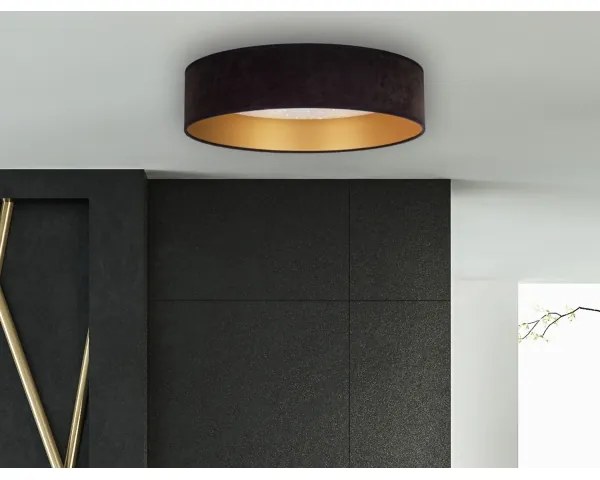 Brilagi - Plafoniera LED VELVET STAR LED/24W/230V d. 40 cm  nero/oro