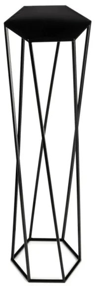 Portafiori 100x24 cm nero