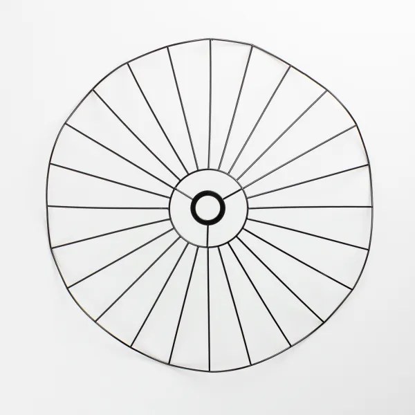 Brilagi - Plafoniera LED CERIA WIRE 1xE27/40W/230V Ø 60 cm nera