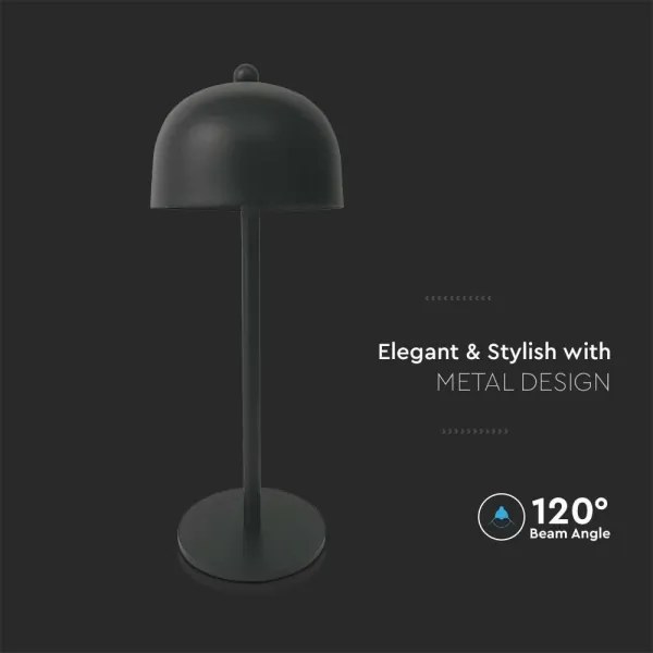 LED Lampada da tavolo ricaricabile dimmerabile LED/1W/5V 3000-6000K 1800 mAh nero