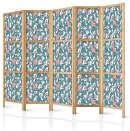 Paravento giapponese Pesci acquerello 5 ante 225x172