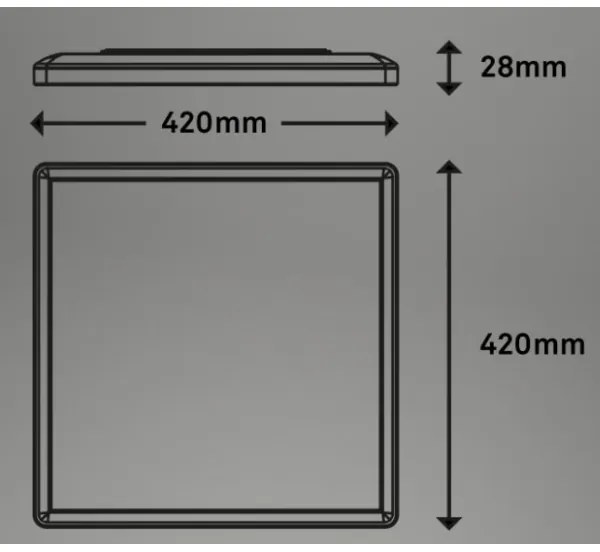 Briloner 7091-416 - Plafoniera LED RGBW dimmerabile SLIM LED/22W/230V + TC