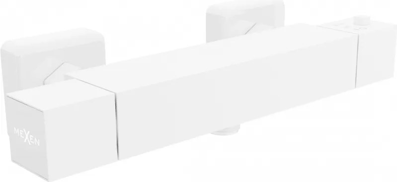 Mexen Cube miscelatore termostatico per doccia, bianco - 77200-20