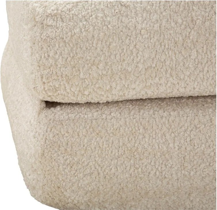 Poltrona bianca allungabile con rivestimento in bouclé Faster – Mauro Ferretti