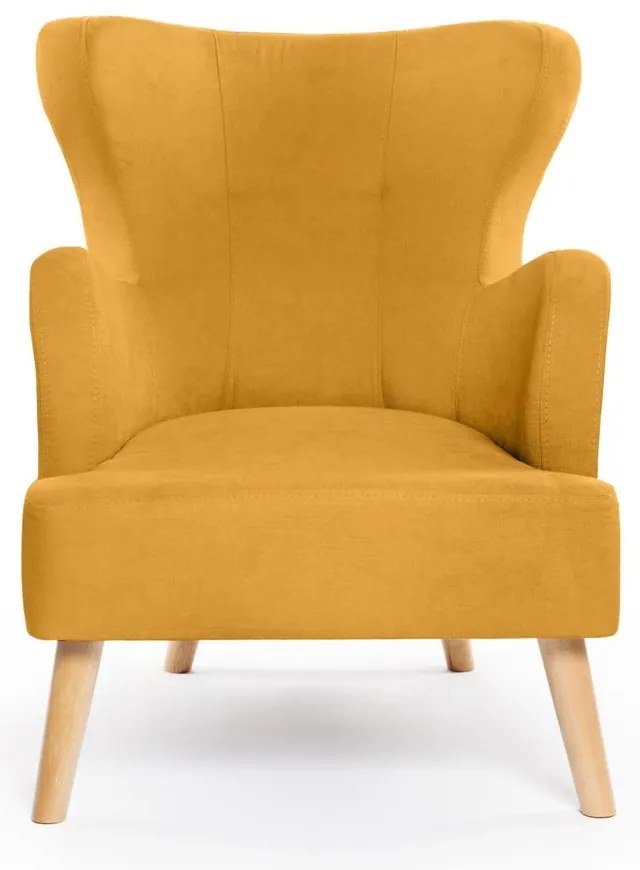 Poltrona ear in colore senape Noemye - Bonami Essentials