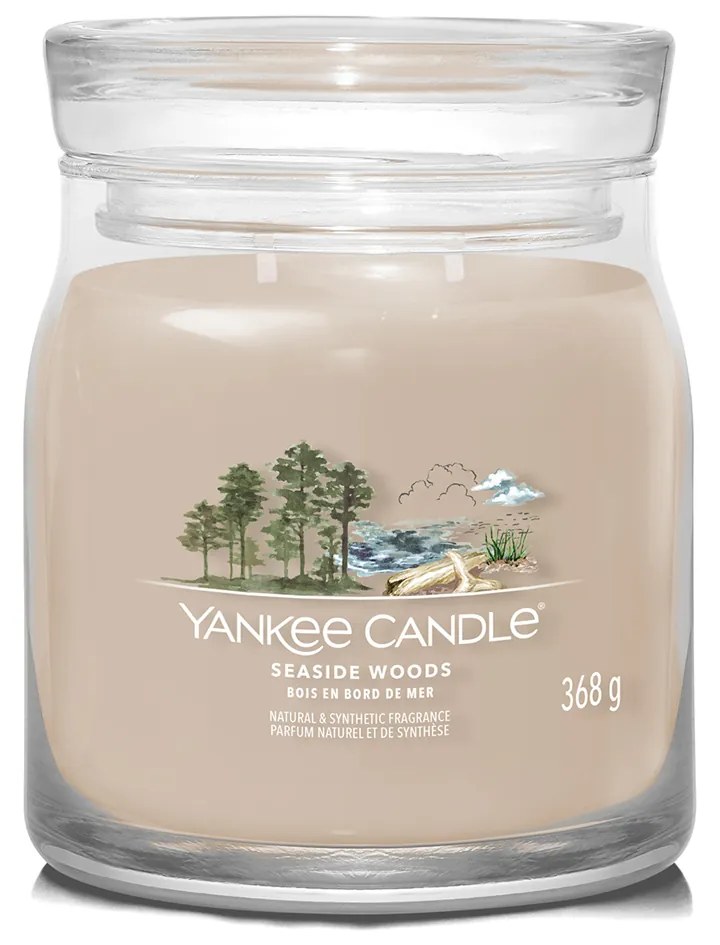 Soft Wool & Amber candela in giara media Yankee Candle