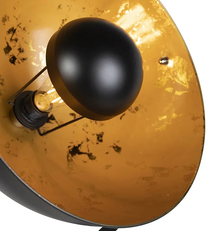 Lampada da terra a treppiede intelligente nera incl. Wifi A60 - Magna 40 Eglip