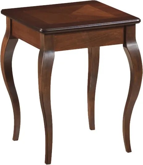Tavolino da caffè Padova C in noce scuro - L45 x l45 x h55 cm