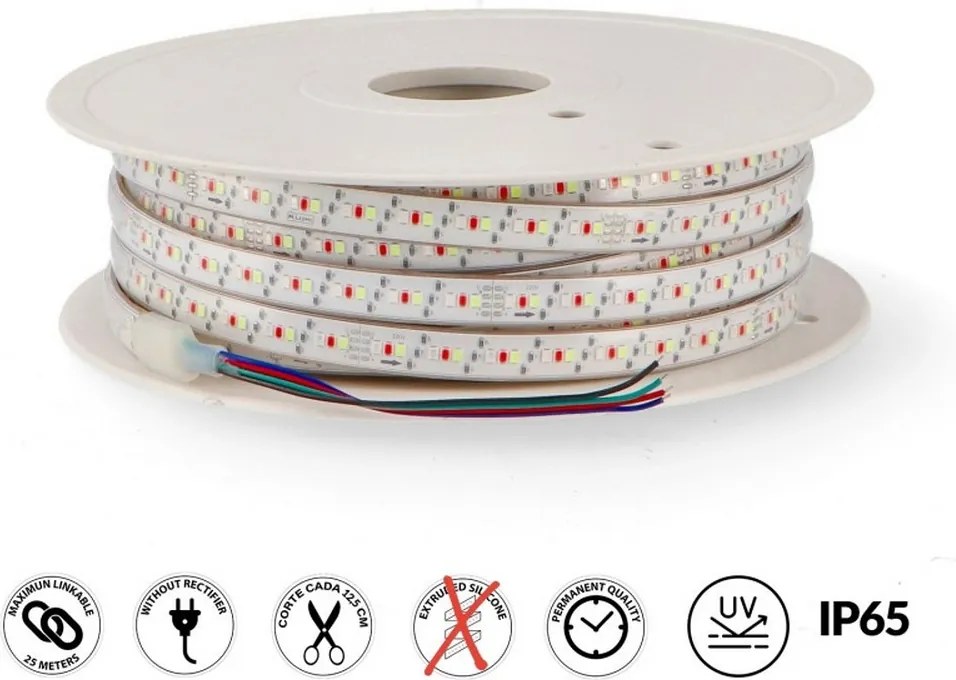 Striscia Led 220V 325W 13W/m Bobina 25 metri IP65 RGB Bergamo M LEDME