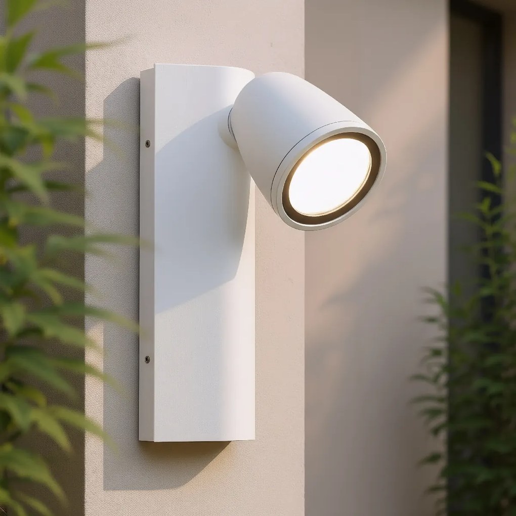 Applique da Esterno GU10 Orientabile IP65 Serie AXIS - Bianca