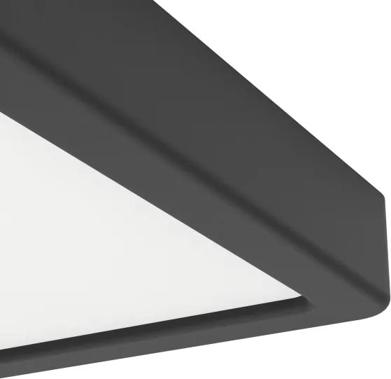 Eglo 901328 - Plafoniera per bagno FUEVA LED/7W/230V 15x15 cm IP44 nera