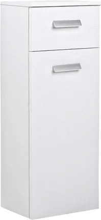 Mobile sospeso multiuso 31x34 con anta e cassetto Bianco Frassino