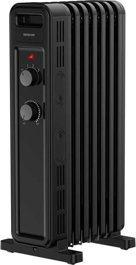 Sencor - Radiatore ad olio a 7 elementi 600/900/1500W/230V, nero
