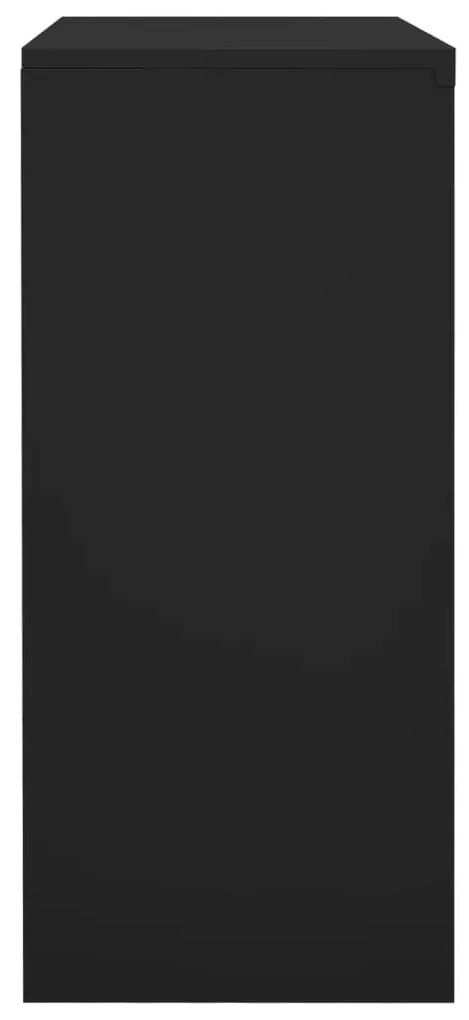 Armadio ufficio anta scorrevole antracite 90x40x90cm acciaio