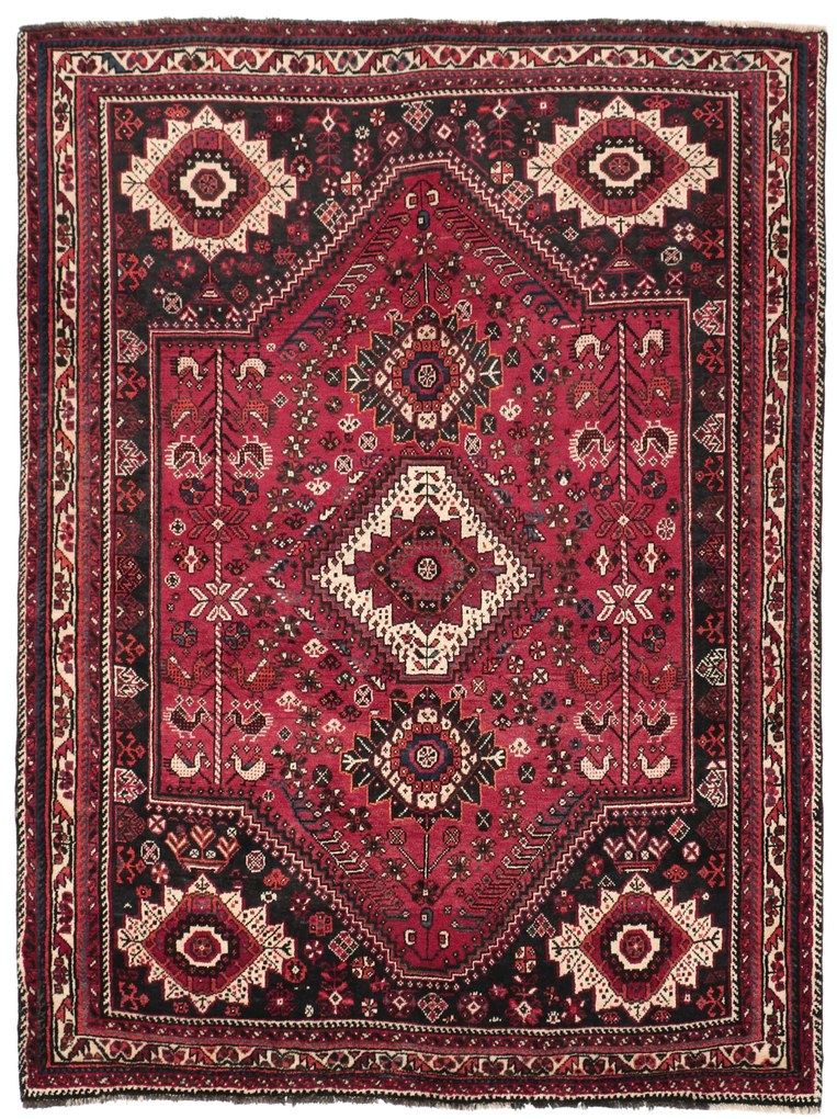 Gashghai Tappeto 210x160 (Iran) Annodato A Mano