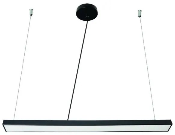 Lampadario LED a sospensione con filo LED/32W/230V 4000K diametro 120 cm nero