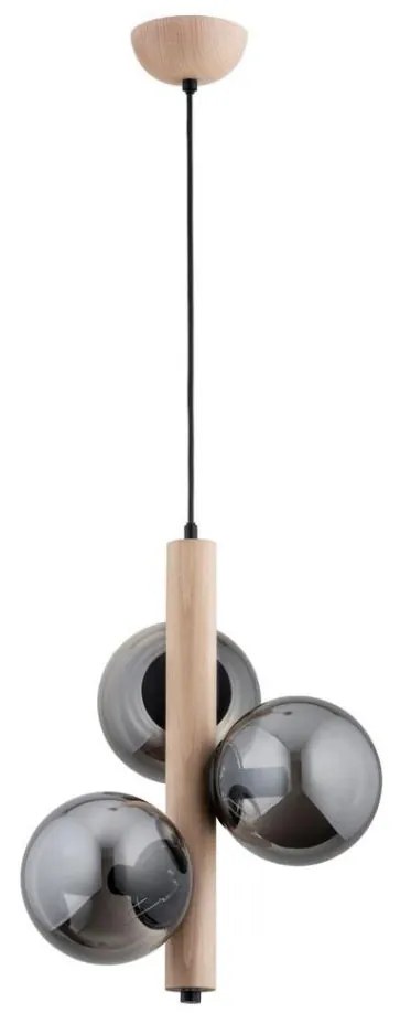 Lampadario a sospensione con filo KANET 3xE14/40W/230V beige/grigio