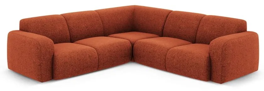 Divano angolare in colore mattone (angolo variabile/ad L) Molino - Micadoni Home