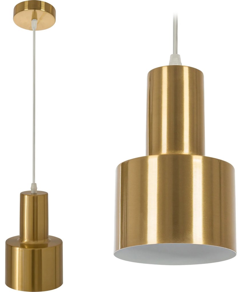 Lampada Da Soffitto Metallico Moderno Gold