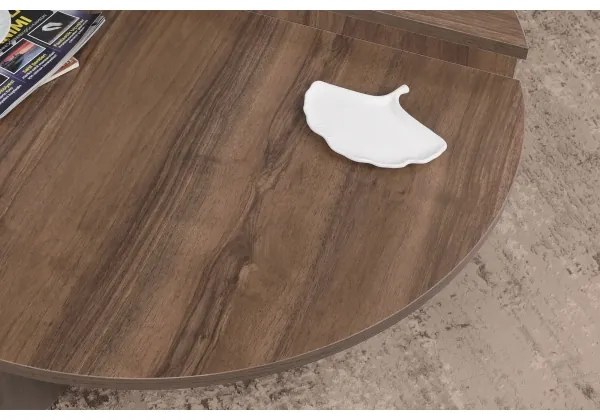 SET 2x Tavolino PODIUM marrone