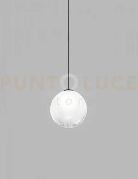 Puppet sospensione g bianco sfumato nero opaco 1 luce attacco g9