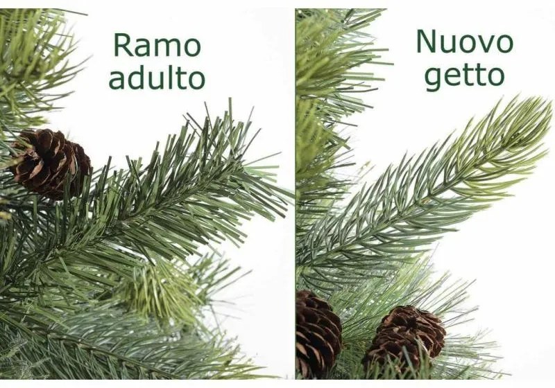 Albero di Natale Colorado con Glitter e Pigne