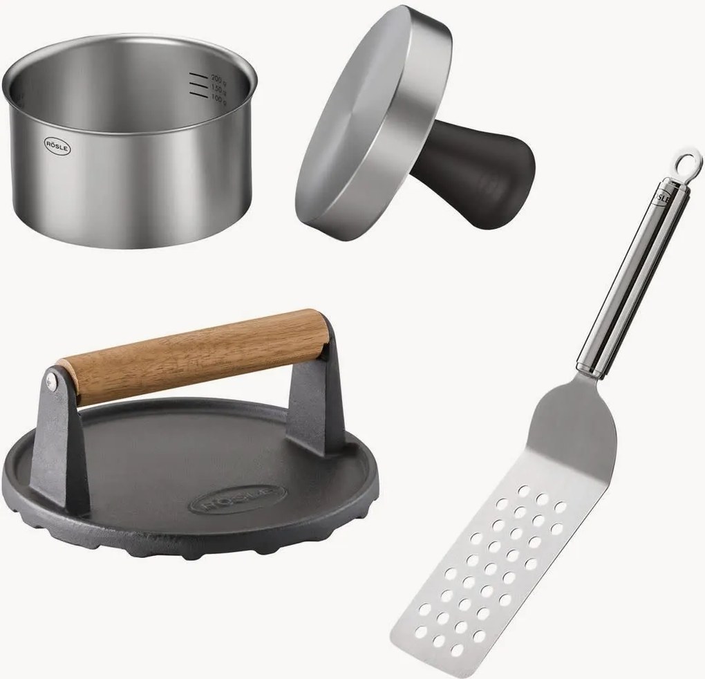 Set barbecue hamburger Charlie, set da 3