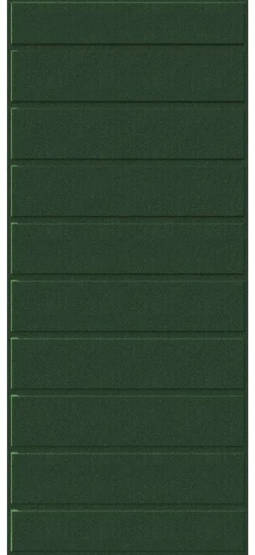 Pannello per porta d'ingresso P033 pellicolato pvc verde L 92  x H 210.5 cm, Sp 6 mm apertura reversibile