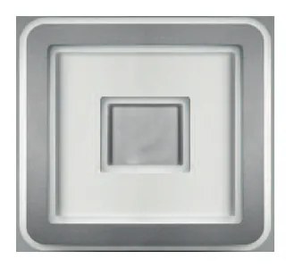 Plafoniera Contemporanea Halò Metallo Grigio Perla Led 46W