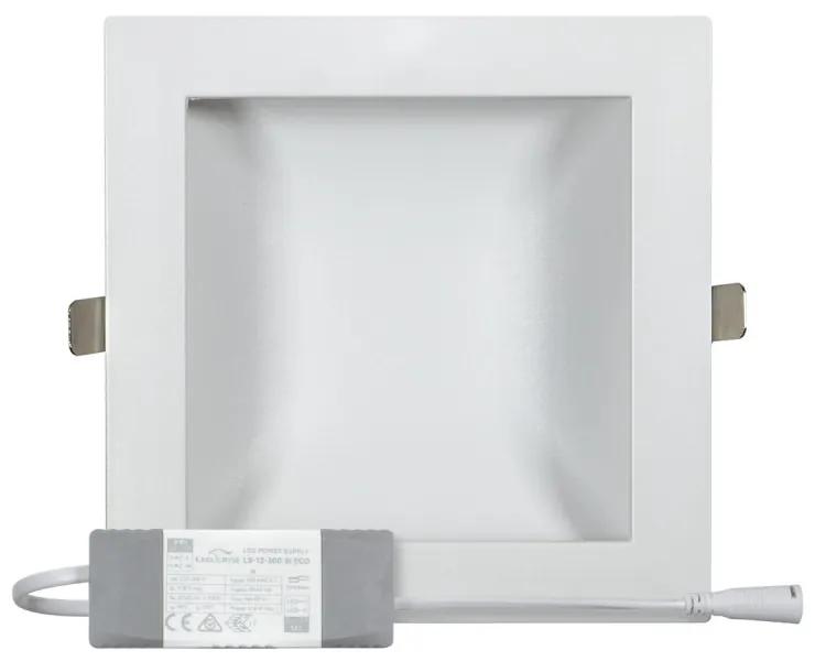 Faro LED da incasso Luce INDIRETTA 20W Quadrato Foro da 155x155mm a 172x172mm Colore  Bianco Caldo 2.700K