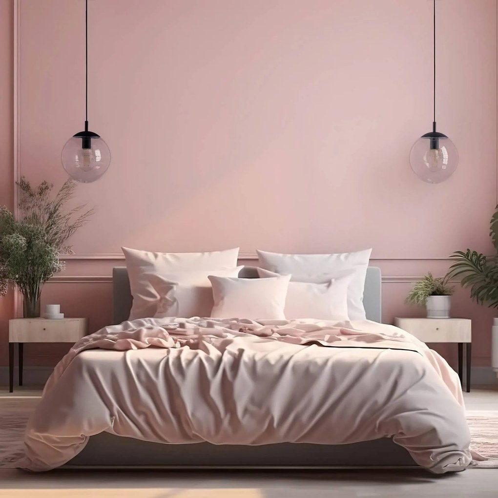 TK Lighting Lampada a sospensione Esme, Ø 25 cm, trasparente, vetro, sfera, E27