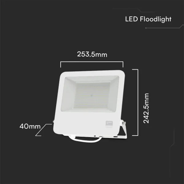 Riflettore LED SAMSUNG CHIP LED/100W/230V 6400K IP65 bianco