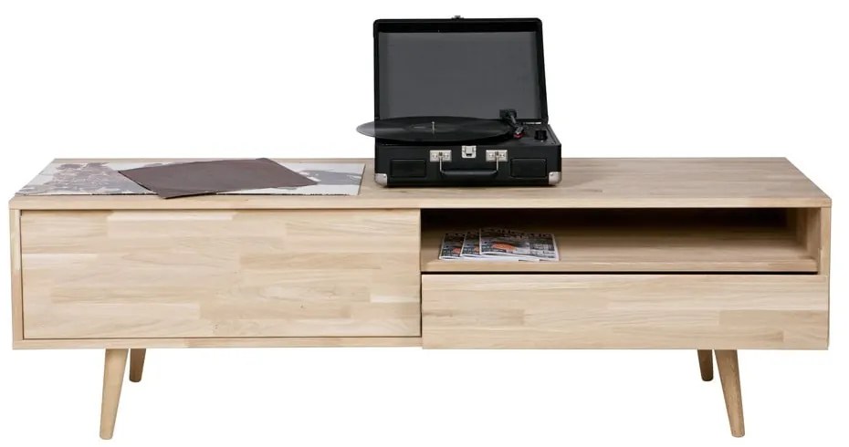 Tavolo TV in legno di quercia con Tygo - WOOOD