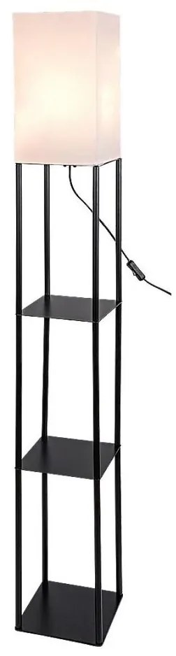 Rabalux 74191 - Lampada con piedistallo con un poličkami BRONN 1xE27/40W/230V