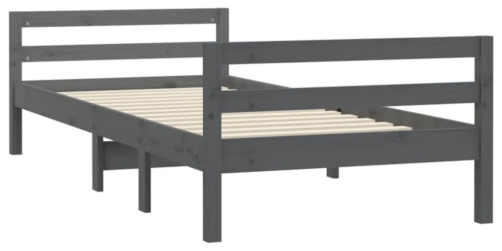 Giroletto grigio 75x190 cm in legno massello di pino
