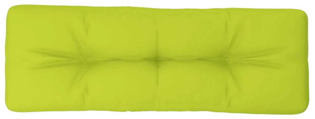 Cuscino per Pallet Verde Brillante 120x40x12 cm in Tessuto