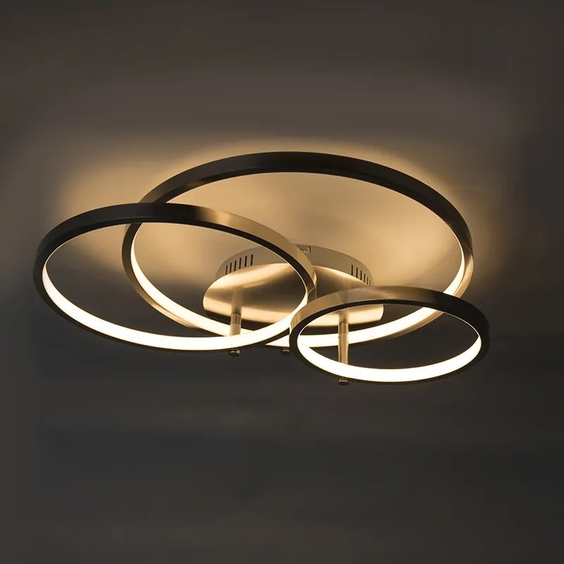 Plafoniera moderna in acciaio con LED e dimmer - Rondas