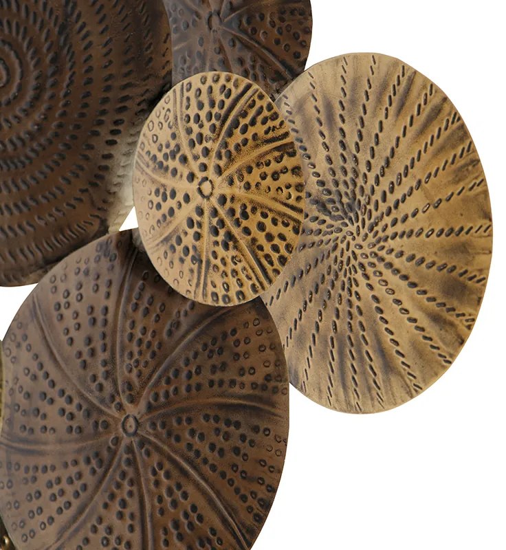 Applique Art Déco oro antico 93 cm 2 luci - Kelly