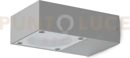 Sirio applique a parete da esterno ip65 1 luce attacco gx53 grigio
