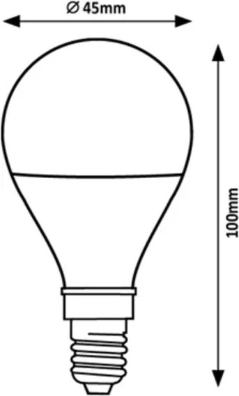 Rabalux 79013 - Lampadina LED FILAMENT G45 E14/2W/230V 3000K