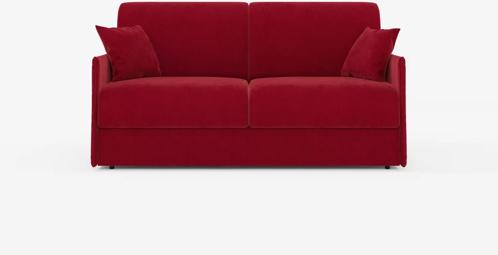 Evans divano letto matrimoniale sfoderabile - design compatto e vano porta guanciali in tessuto smacchiabile T23