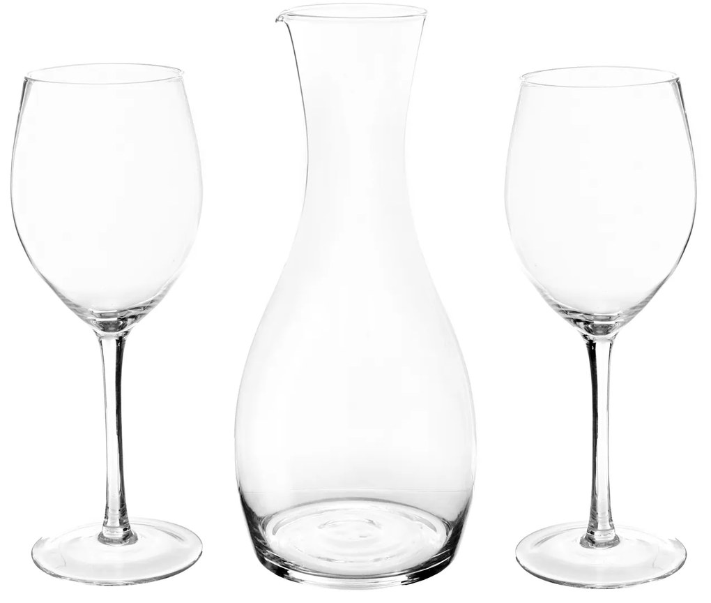 Set da vino Decanter e 2 calici