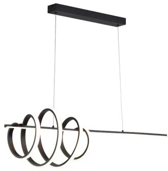 Searchlight 22510BK - Lampada a sospensione dimmerabile su cavo SWORD LED/40W/230V 3000K