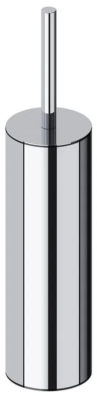 Portascopino loop H 37.5 cm in inox argento