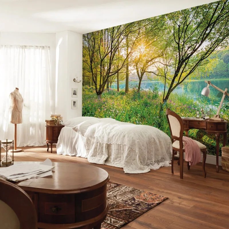 Fotomurale KOMAR Spring lake, Multicolore 368X254 cm