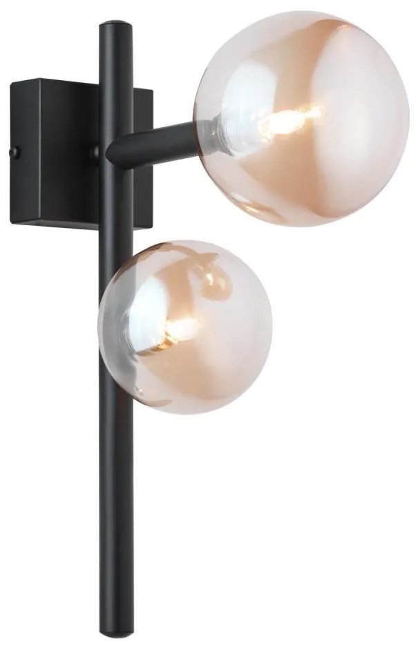 Jupiter 1906 - Applique da parete NEPTUN 2xG9/14W/230V nero/beige fumé