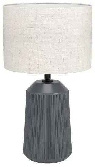 Eglo 900824 - Lampada da tavolo CAPALBIO 1xE27/40W/230V grigio